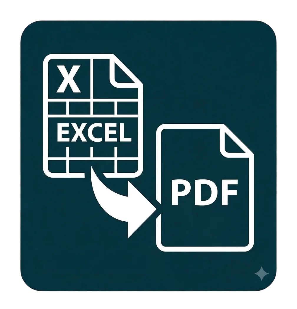 Screenshot of the excel to pdf tool on ToolFlexy