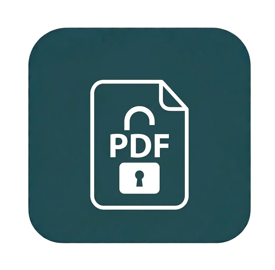 Screenshot of the unlock pdf tool on ToolFlexy