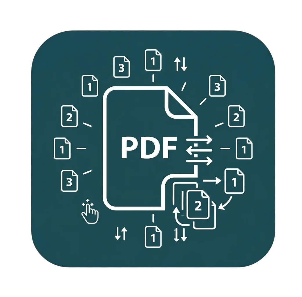 Screenshot of the organize pdf tool on ToolFlexy