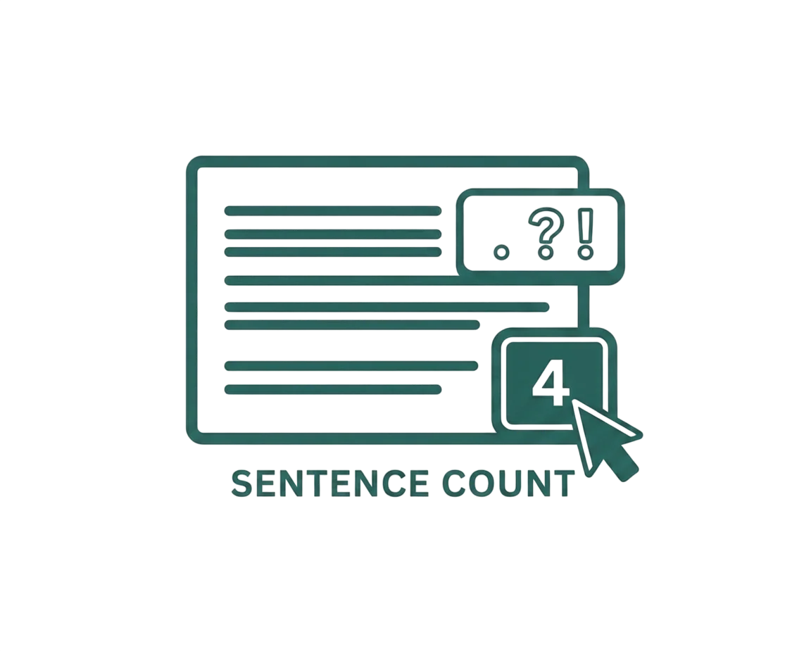 Screenshot of the sentence counter tool on ToolFlexy