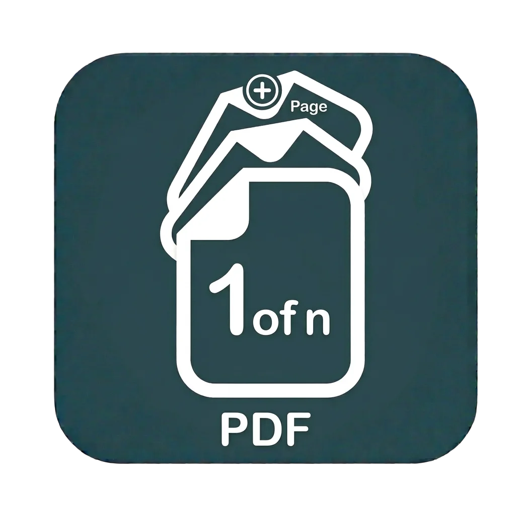 Screenshot of the add pdf page number tool on ToolFlexy