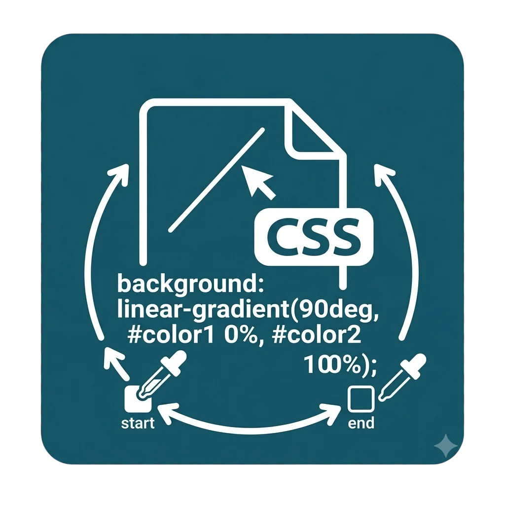 Screenshot of the css gradient generator tool on ToolFlexy
