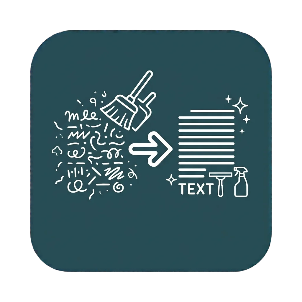 Screenshot of the text cleaner tool on ToolFlexy