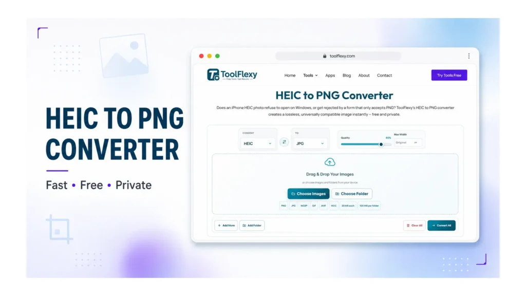 Convert HEIC to JPG tool showing iPhone photo file converting to universal JPG format