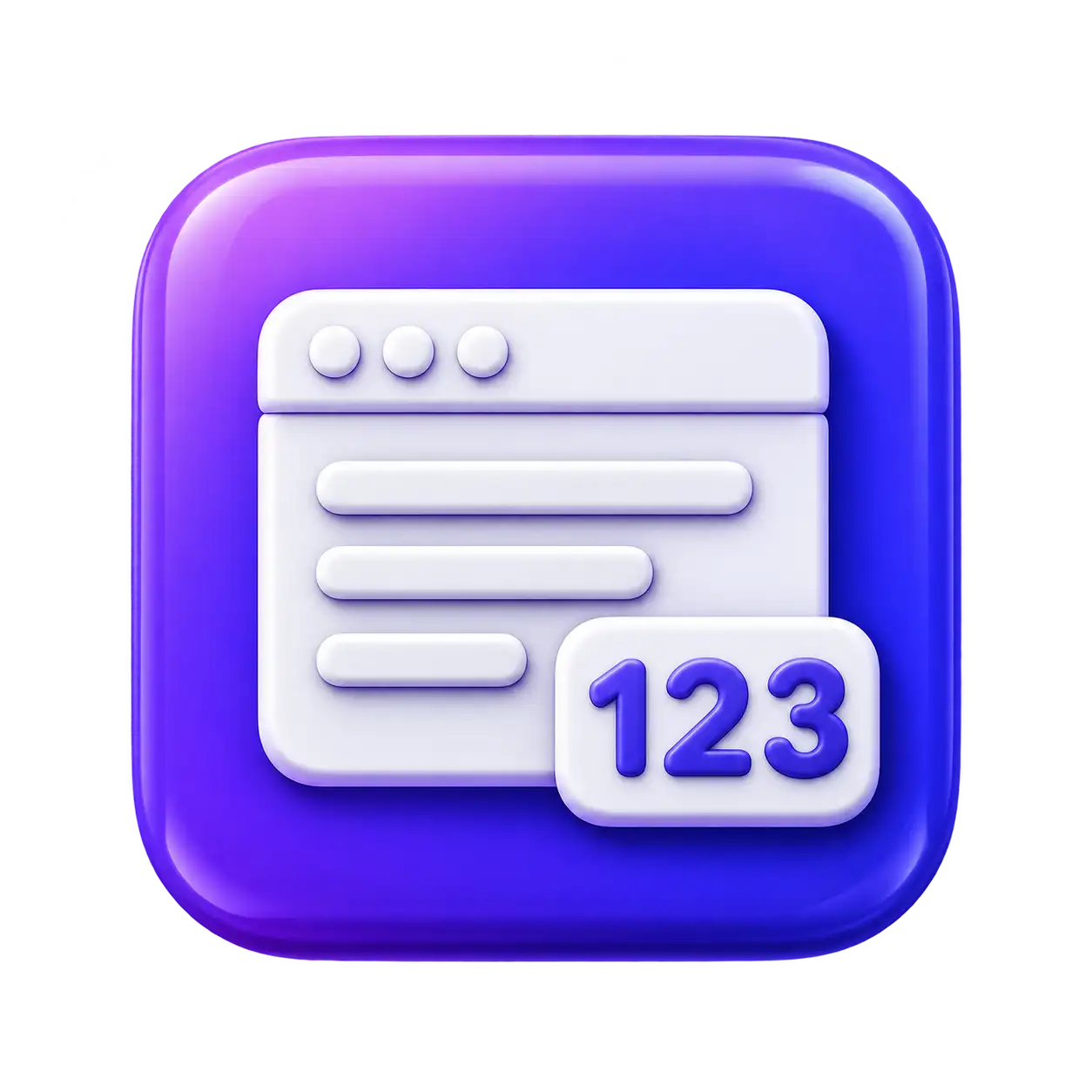 Website Word Counter tool icon